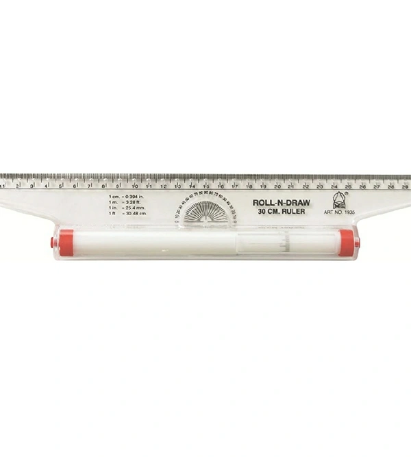 Plastic Multi-use Roll and Draw Ruler Scale (30cm)