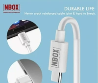 Nbox PVC Type C Charging & Data Cable-Upto5A