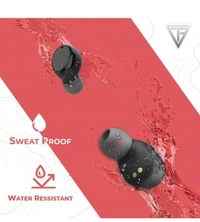Techfire moonwalk TWS Mini Earbuds Wire less Bluetooth Color-Red