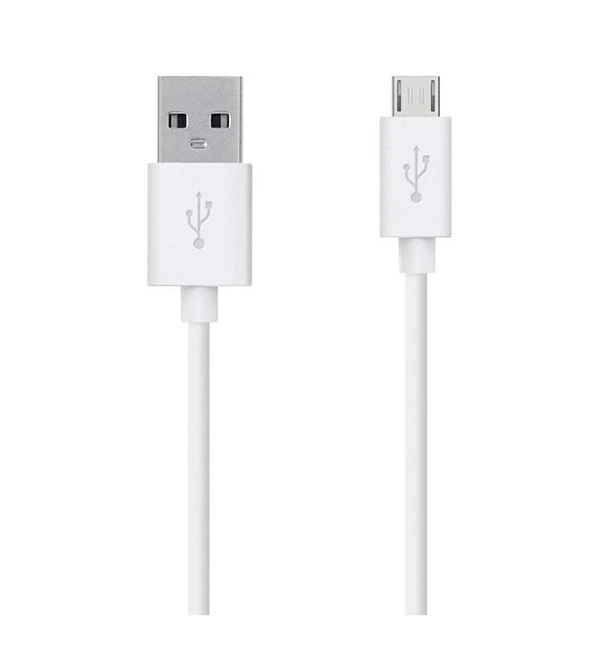 USB Cable for Vivo V11 Pro USB Cable | Micro USB Data Cable | Quick Fast Charging Cable, Charger Cable,Transfer Android V8 Cable || 2.4 Amp, 1 M, White Cable (Pack10)