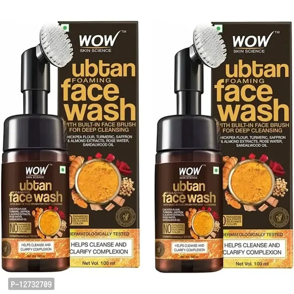WOW SKIN SCIENCE Set of 2 Ubtan Foaming Face Wash