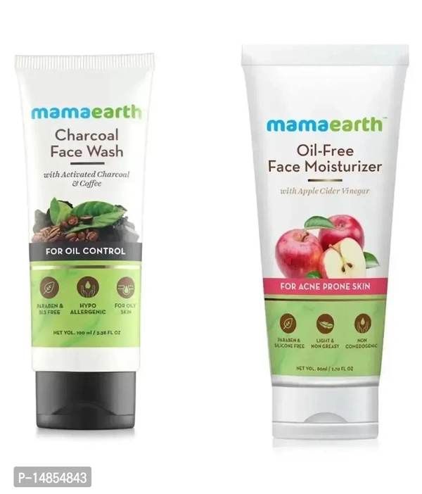 Mamaearth charcoal Face wash (100 ml) + Mamaearth moisturizer (80 gm)