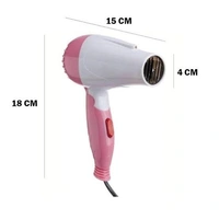 Nova Foldable Hair Dryer for Professional Women Men girls Nova NV-1290 1000 W