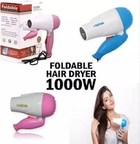 Nova Foldable Hair Dryer for Professional Women Men girls Nova NV-1290 1000 W