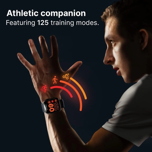 T800 Ultra Smart Watch 1.9 inch Infinite Display,Bluetooth Calling,Heart Rate Tracking, Sports Features (T800 Orange)