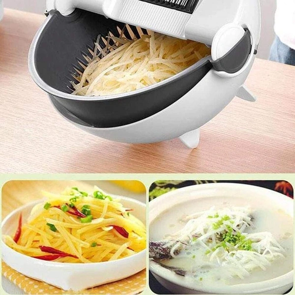 7 in 1 Vegetable Cutter with Drain Basket,Slicer Salad Machine Kitchen Tool Multifunctional Vegetable Mandoline 7 in 1 Vegetable Cutter with Drain Basket,Slicer Salad Machine Kitchen Tool Multifunctional Vegetable Mandoline