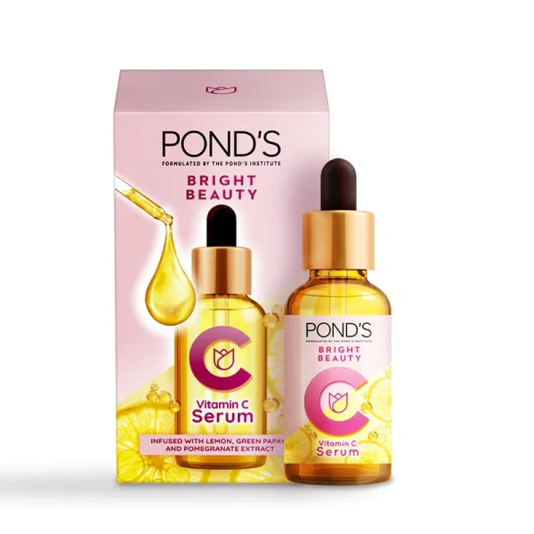 Pond's Bright Beauty Vitamin C Serum, Infused With Lemon, Green Papaya & Pomegrantate Extract, 30ml