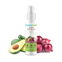 Mama Earth Onion Hair Serum with Onion and Biotin for Strong, Frizz-Free Hair - 100 ml  Reduces Frizz & Tangles | Minimizes Hair Breakage