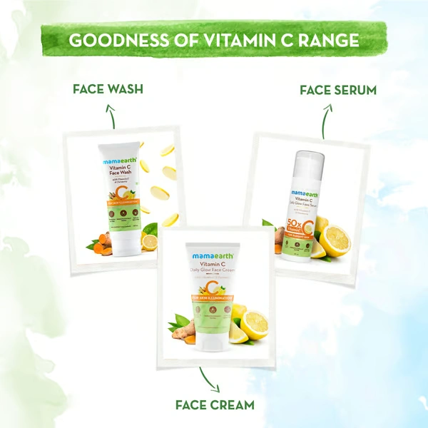 Mama Earth Vitamin C Daily Glow Face Serum With Vitamin C & Turmeric for Radiant Skin - 30 ml