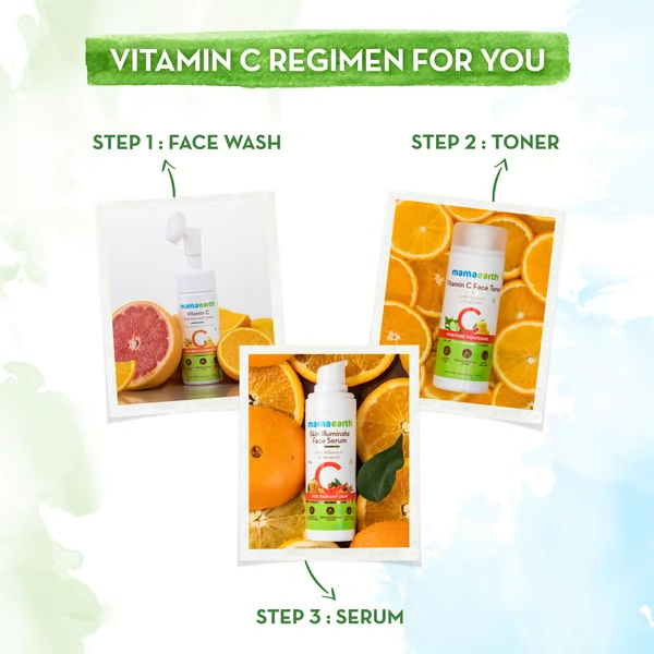 Mama Earth Skin Illuminate Face Serum for Radiant Skin with Vitamin C and Turmeric - 30 g Highly Potent Vitamin C | Gives A Radiant Glow - 30 G
