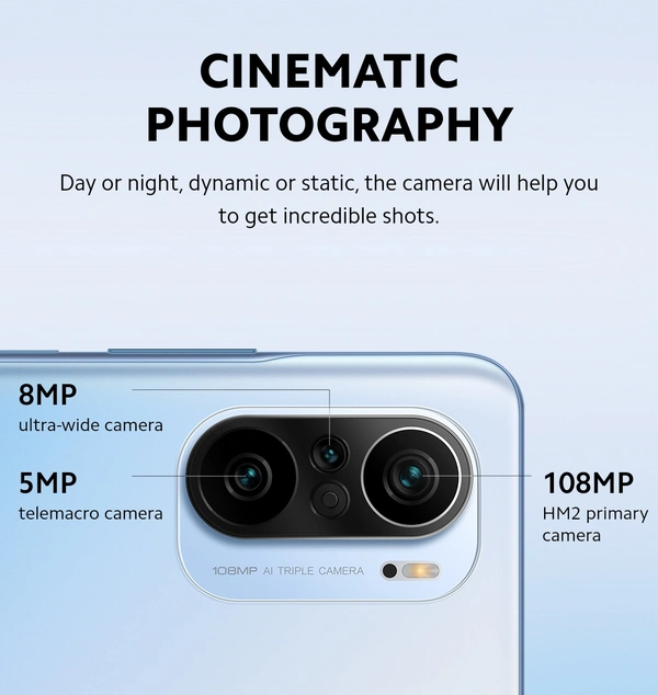 .Mi Mi 11X PRO - Supports HDR10+ display when playing HDR10+ video content, Dual speakersDolby Atmos®Hi-Res Audio and Hi-Res Wireless Audio certified, 8+128GB, 8+256GBLPDDR5+ UFS 3.1
