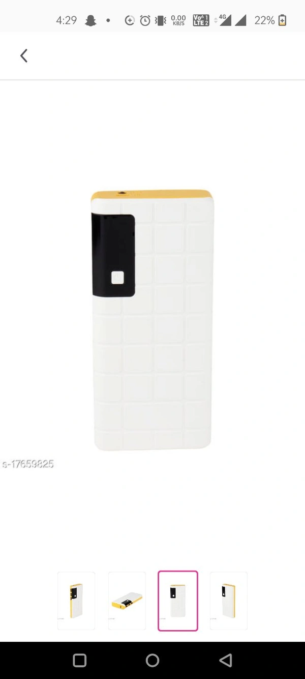 Fancy  20000 mAh Power Banks - yellow, free, 4 Days, no
