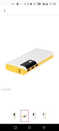 Fancy  20000 mAh Power Banks - yellow, free, 4 Days, no