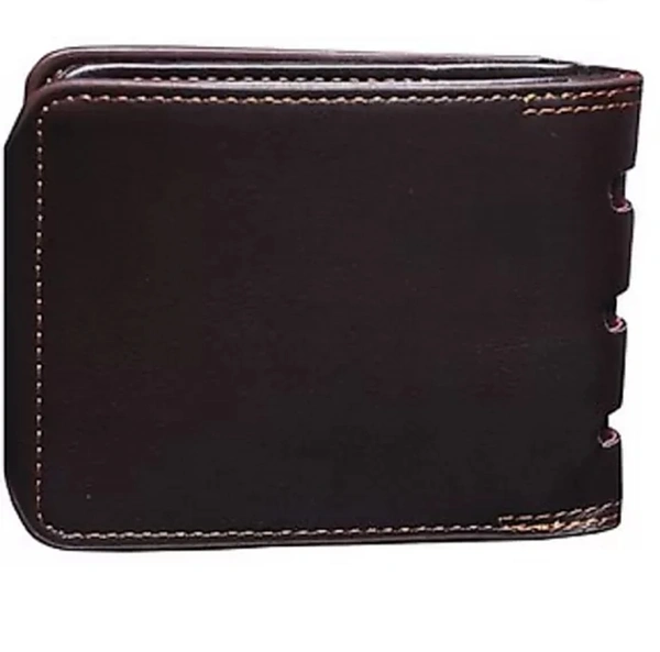 UNCOMMON Men Brown Artificial Leather Wallet - Brown, 4 Days