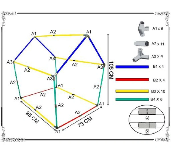 Doll House Kids Tent - Sizes: Free Size (Width Size: 38 in, Height Size: 43 in) , 4 Days, available, 40