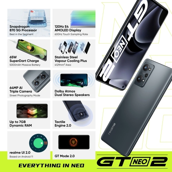 Realme GT NEO 2 - 40, available, 5 Days
