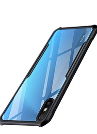  - Solimo 360 Degree Protection Bumper Protective Design Shockproof Crystal Clear Transparent Back Cover Case for Xiaomi Redmi 9A - Black - 40, available, Redmi 9A, black, CE, 4 Days