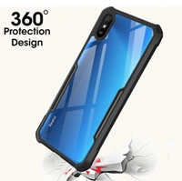  - Solimo 360 Degree Protection Bumper Protective Design Shockproof Crystal Clear Transparent Back Cover Case for Xiaomi Redmi 9A - Black - 40, available, Redmi 9A, black, CE, 4 Days