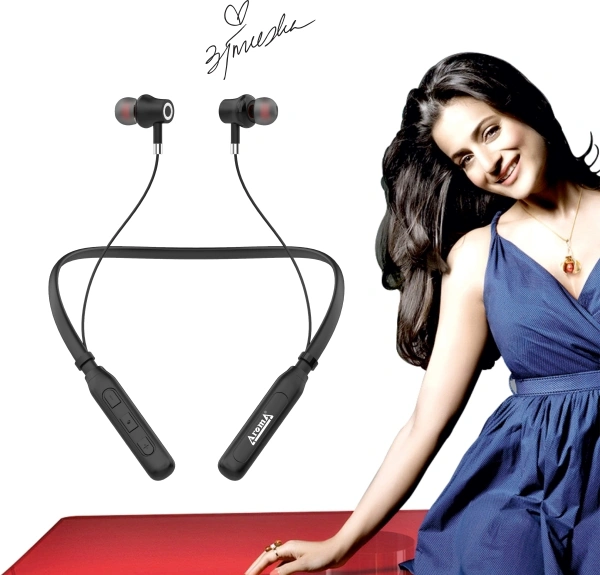 Aroma NB119C Carter - 36 Hours Playtime Bluetooth Neckband Bluetooth Headset - 36 hr, 40, available, black, 4 Days, no