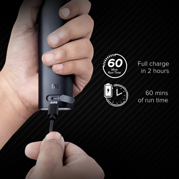 .Mi Mi XXQ02HM  Runtime: 60 min Trimmer for Men - 60 min, cordless, black, available, 4 days, 1 year warranty, please message on WhatsApp helpline 7391948646