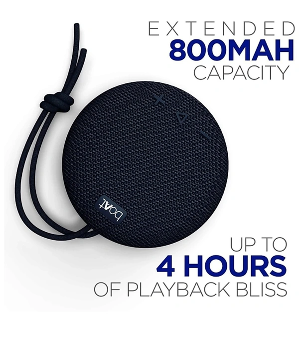 Bost boAt Stone 190F 5 W Bluetooth Speaker - 40, 4 hr, 800 mAh, available, black, 4 Days, 1year