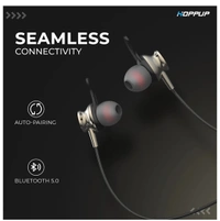Hoppu HOPPUP Nova with 40 Hours Playtime & Dual Pairing B Bluetooth Headset - 40, 40 hr, available, black, 4 Days