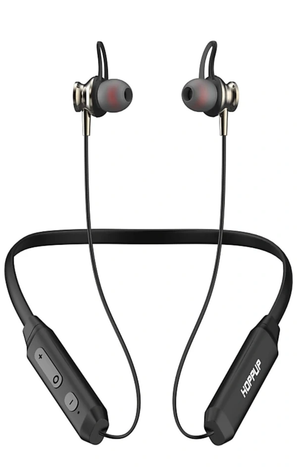 Hoppu HOPPUP Nova with 40 Hours Playtime & Dual Pairing B Bluetooth Headset - 40, 40 hr, available, black, 4 Days