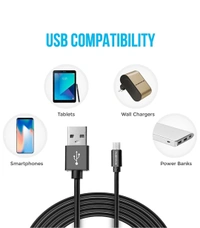 Ambrane ACM-1 1m 1 m Micro USB Cable - 40, available, black, 1, 4 Days