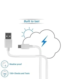 Remembrand 2.4A Fast Charge 1 m Micro USB Cable - 40, available, white, 4 Days