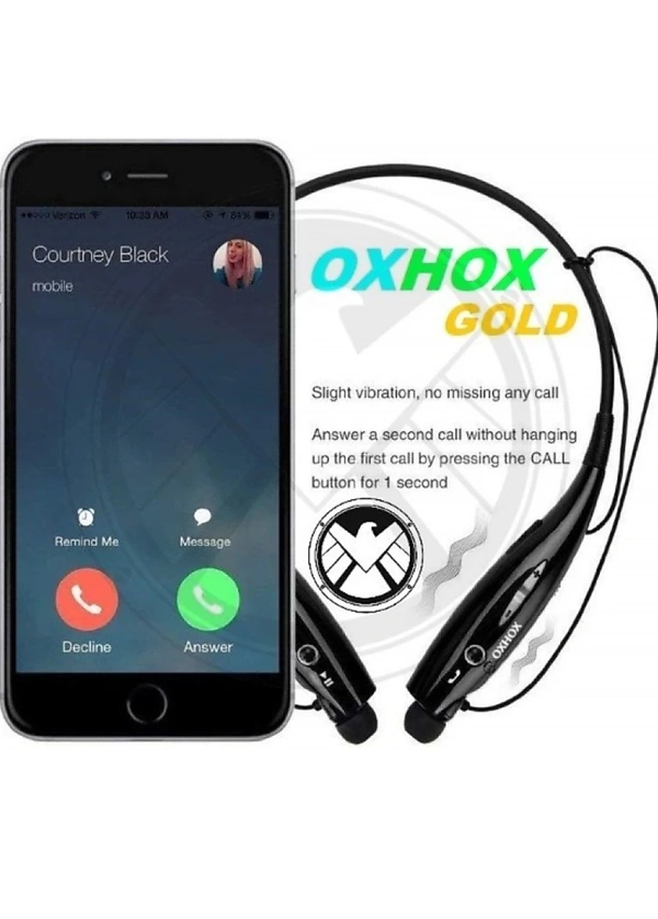 Oxhox HBS-730 Sports Stereo Headphone Bluetooth Headset - 40, available, black, 4 Days
