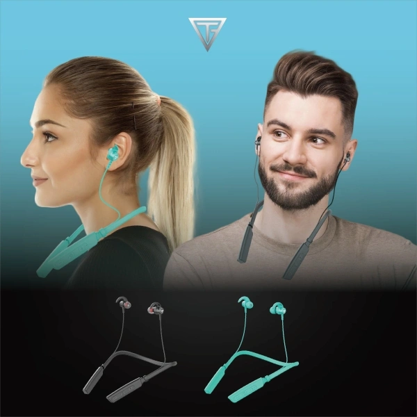 TECHFIRE Fire 500v2 Neckband hi-bass Wireless Bluetooth headphone Bluetooth Headset Battery 40hr - 40, 40 hr, available, Green, 4 Days, 1 year
