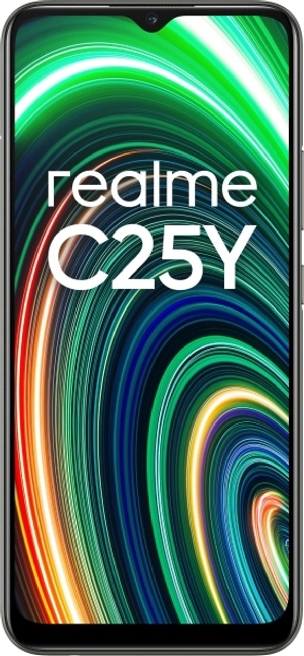 Realme realme C25Y (Metal Grey, 64 GB) - 4 GB RAM | 64 GB ROM | Expandable Upto 256 GB, 5000 mAh Battery, 16.51 cm (6.5 inch) HD+ Display, 50MP + 2MP + 2MP |,  8MP Front Camera, Unisoc T610 Octa Core Processor