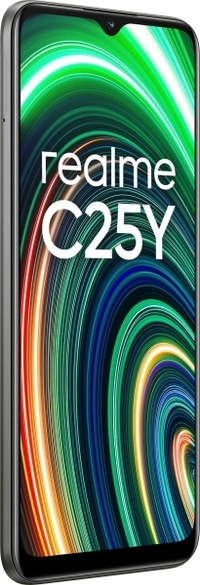 Realme realme C25Y (Metal Grey, 64 GB) - 4 GB RAM | 64 GB ROM | Expandable Upto 256 GB, 5000 mAh Battery, 16.51 cm (6.5 inch) HD+ Display, 50MP + 2MP + 2MP |,  8MP Front Camera, Unisoc T610 Octa Core Processor