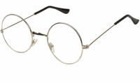 kingsunglasses Round Sunglasses - Black, Silver, Medium