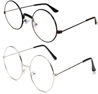 kingsunglasses Round Sunglasses - Black, Silver, Medium