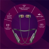 U&I Titanic Series - Low Price Bluetooth Neckband Bluetooth Headset - 40, 10 hr, black, 4 Days