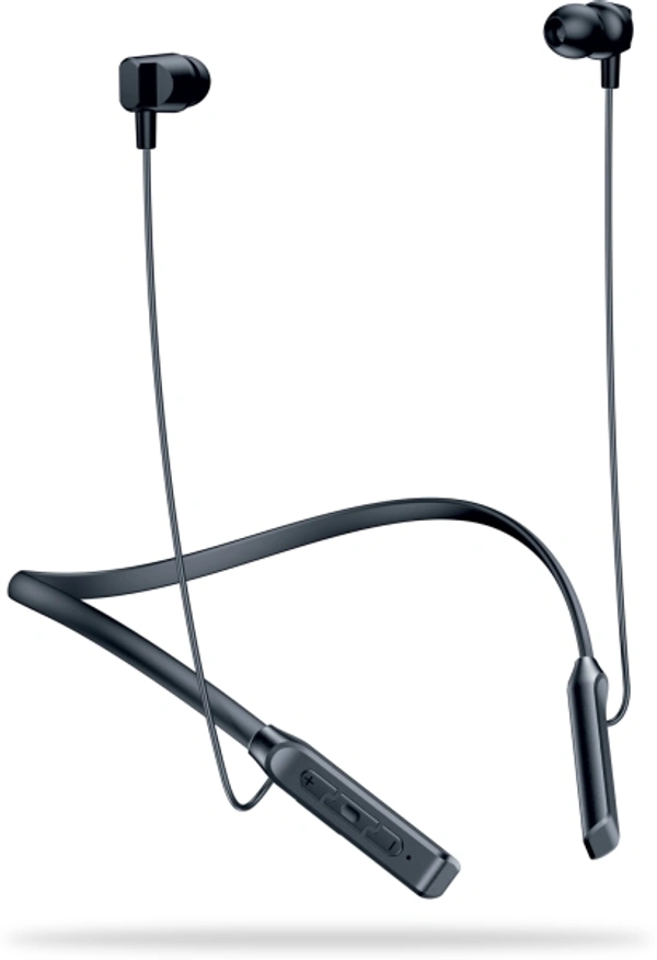 Aroma NB120H Crazy - 15 Hours Playtime Bluetooth Neckband Bluetooth Headset - 40, 15 hr, black, 4 Days
