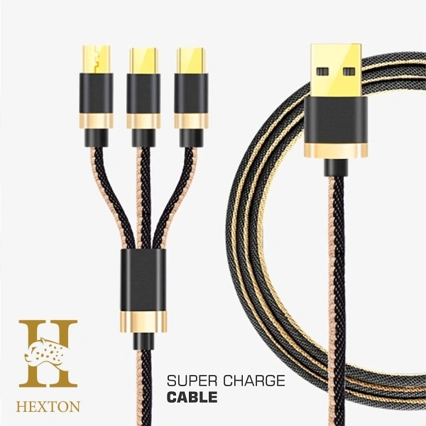 Hexton Fast Charging Cable compatible with Android and IOS Device Network Cable 1 m Ethernet Cable (Compatible with Mobiles) 1 m USB Type C Cable - 1000 Mbps, black, 4 Days, 1 m, 30