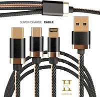Hexton Fast Charging Cable compatible with Android and IOS Device Network Cable 1 m Ethernet Cable (Compatible with Mobiles) 1 m USB Type C Cable - 1000 Mbps, black, 4 Days, 1 m, 30