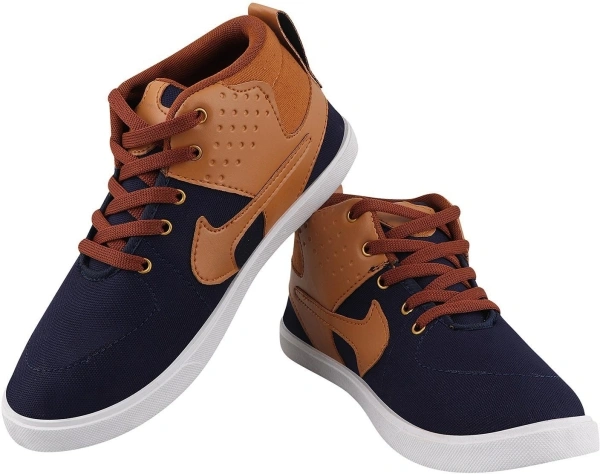 Feens Stylish & Comfortable Canvas Shoes For Men - 6, 4 Days, Tan, 30, man