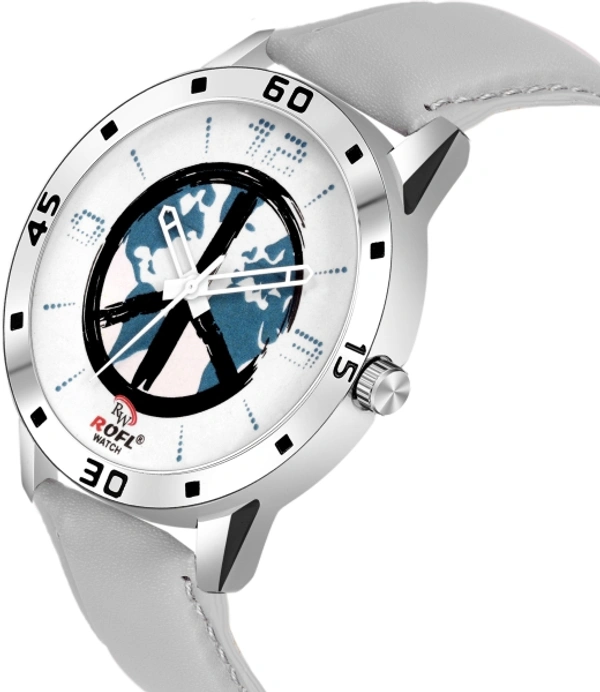 rofl RW-BWKF-PEACE-WHITE Analog Watch  - For Men & Women - Analog, :Casual, Party-Wedding, Sports, white, 30, man/female, 4 Days
