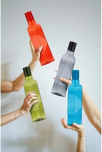 Women's 1st Choice Premium Quality Plastic Fridge Water Bottle Set 1000 ml Bottle - 30, 4 Days, water bottle 4