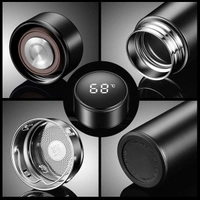 TeeMoods Vacuum Insulated Water Bottle with LED Temperature Display 500 ml Bottle - 30, Steel, 500 ml, 1, 4 Days,  LED Temperature Display 500 ml Bottle