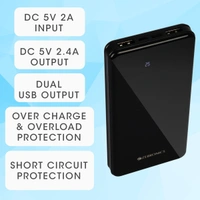 ZEBRONICS 10000 mAh Power Bank (12 W, Fast Charging) - 10000 mAh, black, Charging Cable Included, 30, 4 Days, 1, 5 month