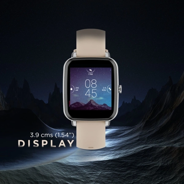 boat boAt Watch Mercury Smartwatch - 30, Beige, 1.54" Display(100+ Cloud Watch Faces), Multiple Sports Mode: Running, Walking, Cycling, Climbing, Treadmill, Spinning, Yoga, Basketball, Fo, cash on delivery available, Music & Camera Control| Notification Alerts |IP68 Dust, Sweat and Splash Resistant, 4 days, 1, 24 Hours Heart Rate & SpO2 Monitor | Health Ecosystem via boAt Crest App