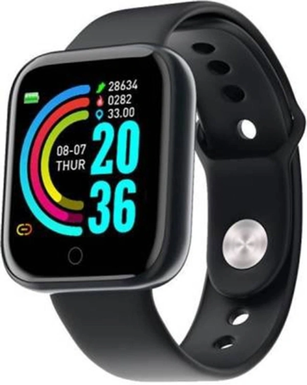 Krondal Storm Black Y68 Smartwatch - 30, With Call FunctionTouchscreenFitness & Outdoor, Upto 24 hrs, black, cash on delivery available, 4 days, 1