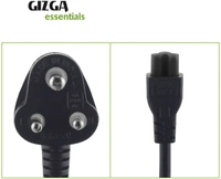 Gizga Essentials 3 Pin Laptop Adapter Charger (1 Meter/ 3.3 Feet) 1 m Power Cord - 1 m, 250 Mbps, 3 Pin Female|Connector Two: 3, 30, black, Computer , cash on delivery available, 4 days , 1