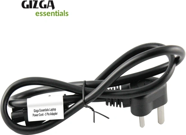 Gizga Essentials 3 Pin Laptop Adapter Charger (1 Meter/ 3.3 Feet) 1 m Power Cord - 1 m, 250 Mbps, 3 Pin Female|Connector Two: 3, 30, black, Computer , cash on delivery available, 4 days , 1