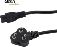 Gizga Essentials 3 Pin Laptop Adapter Charger (1 Meter/ 3.3 Feet) 1 m Power Cord - 1 m, 250 Mbps, 3 Pin Female|Connector Two: 3, 30, black, Computer , cash on delivery available, 4 days , 1