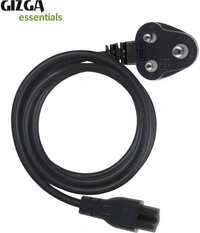 Gizga Essentials 3 Pin Laptop Adapter Charger (1 Meter/ 3.3 Feet) 1 m Power Cord - 1 m, 250 Mbps, 3 Pin Female|Connector Two: 3, 30, black, Computer , cash on delivery available, 4 days , 1